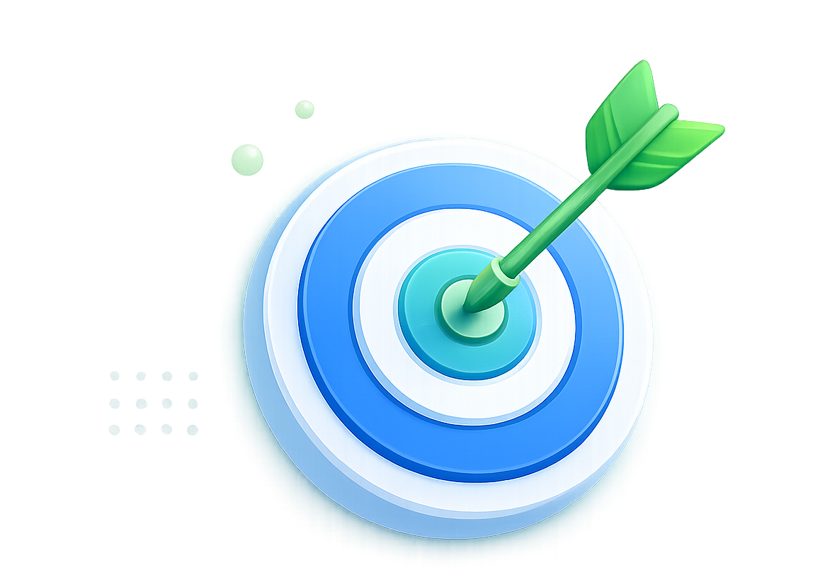 Target dartboard illustration